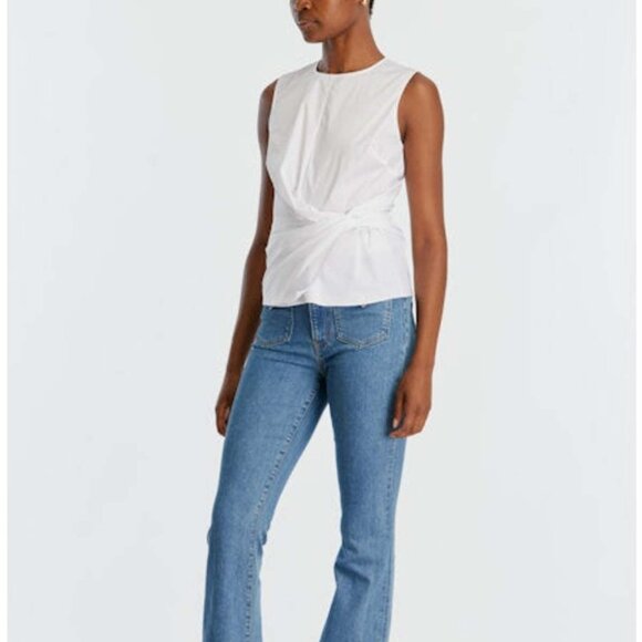 Veronica Beard - Bisa Top in White, Size: 0 - Picture 1 of 7